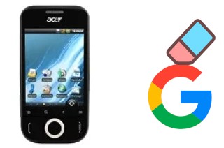 How to delete the Google account in Acer beTouch E110