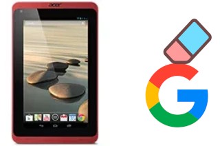 How to delete the Google account in Acer Iconia B1-721