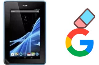 How to delete the Google account in Acer Iconia Tab B1-A71