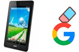 How to delete the Google account in Acer Iconia One 7 B1-730