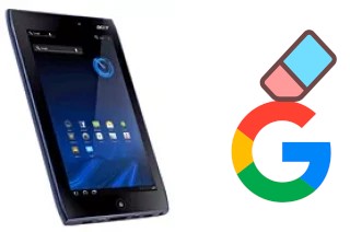 How to delete the Google account in Acer Iconia Tab A100