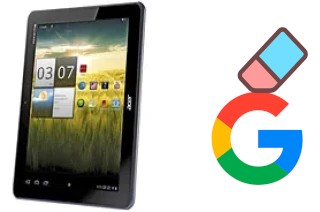 How to delete the Google account in Acer Iconia Tab A200