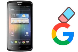 How to delete the Google account in Acer Liquid C1