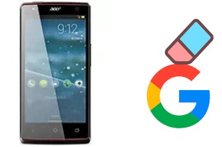 How to delete the Google account in Acer Liquid E3