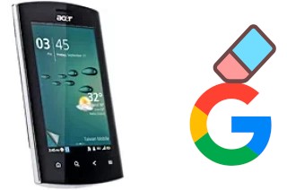 How to delete the Google account in Acer Liquid mt