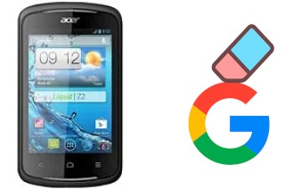 How to delete the Google account in Acer Liquid Z2