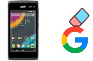 How to delete the Google account in Acer Liquid Z220