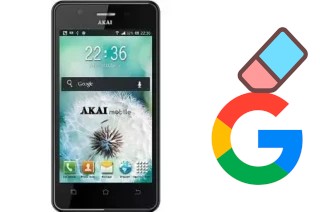 How to delete the Google account in Akai K40