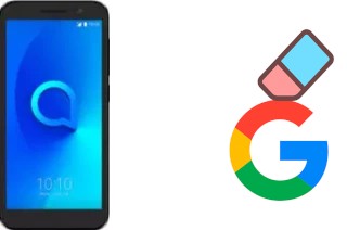 How to delete the Google account in Alcatel 1