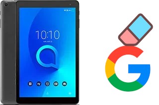 How to delete the Google account in alcatel 1T 10