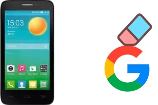 How to delete the Google account in Alcatel OneTouch Pop D5