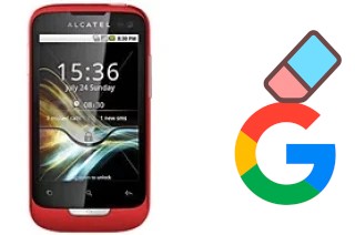 How to delete the Google account in alcatel OT-985