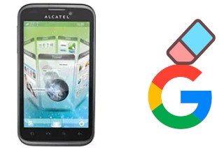 How to delete the Google account in alcatel OT-995