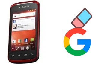 How to delete the Google account in alcatel OT-983