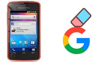 How to delete the Google account in alcatel One Touch T'Pop