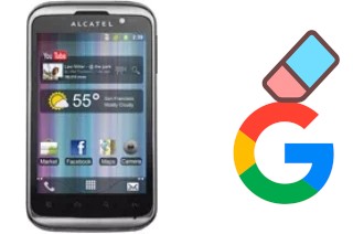 How to delete the Google account in alcatel OT-991