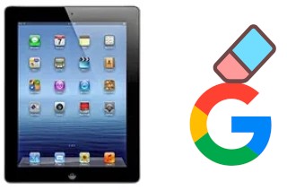 How to delete the Google account in Apple iPad 4 Wi-Fi