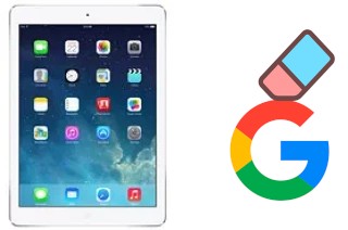 How to delete the Google account in Apple iPad Air