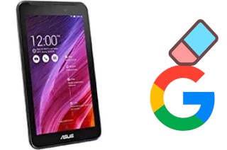 How to delete the Google account in Asus Fonepad 7 (2014)