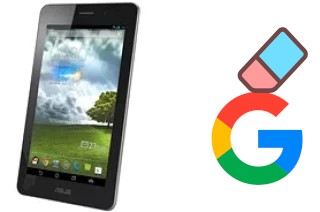 How to delete the Google account in Asus Fonepad