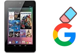 How to delete the Google account in Asus Google Nexus 7 Cellular