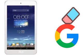 How to delete the Google account in Asus Memo Pad 8 ME180A