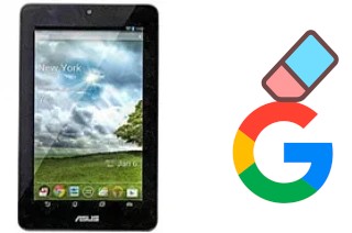 How to delete the Google account in Asus Memo Pad ME172V