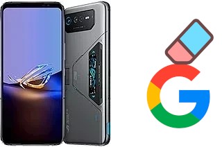 How to delete the Google account in Asus ROG Phone 6D Ultimate