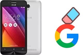 How to delete the Google account in Asus Zenfone Go T500