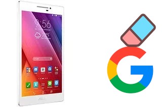 How to delete the Google account in Asus Zenpad 7.0 Z370CG