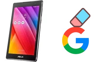 How to delete the Google account in Asus Zenpad C 7.0 Z170MG