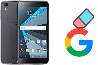 How to delete the Google account in BlackBerry DTEK50