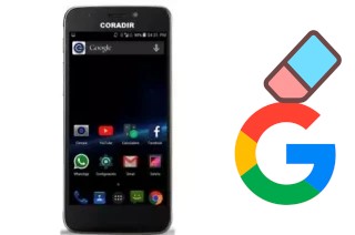 How to delete the Google account in Coradir LBS50 3G Classic