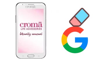 How to delete the Google account in Croma CRCB2094