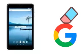 How to delete the Google account in Digma Plane 8021N 4G