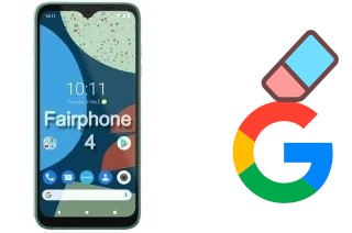 How to delete the Google account in Fairphone 4