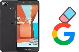 How to delete the Google account in Fairphone 3+