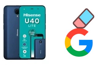 How to delete the Google account in HiSense U40 Lite