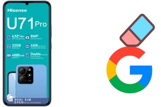 How to delete the Google account in HiSense U71 Pro