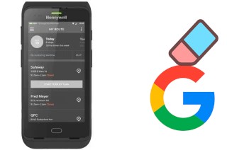 How to delete the Google account in Honeywell CT40