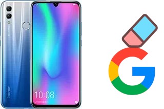 How to delete the Google account in Honor 10 Lite