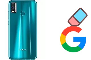 How to delete the Google account in Honor 9X Lite