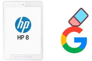 How to delete the Google account in HP 8