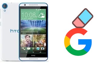 How to delete the Google account in HTC Desire 820