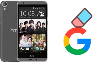 How to delete the Google account in HTC Desire 820G+ dual sim