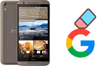 How to delete the Google account in HTC One E9s dual sim