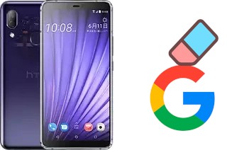 How to delete the Google account in HTC U19e