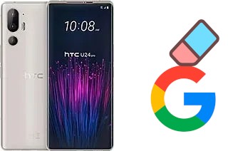 How to delete the Google account in HTC U24 Pro