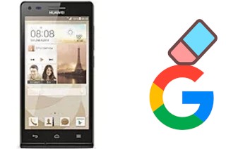 How to delete the Google account in Huawei Ascend P7 mini