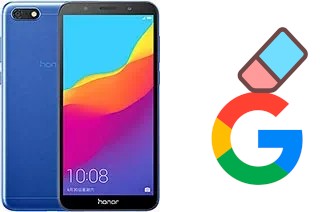 How to delete the Google account in Huawei Honor 7s